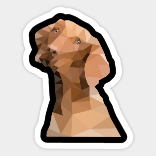 Low Poly Dog Sticker